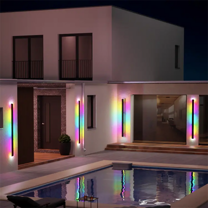 Colorful LED Outdoor Indoor Wall Lamp
