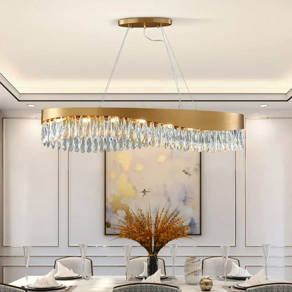 Elegant Glass Drop Chandelier