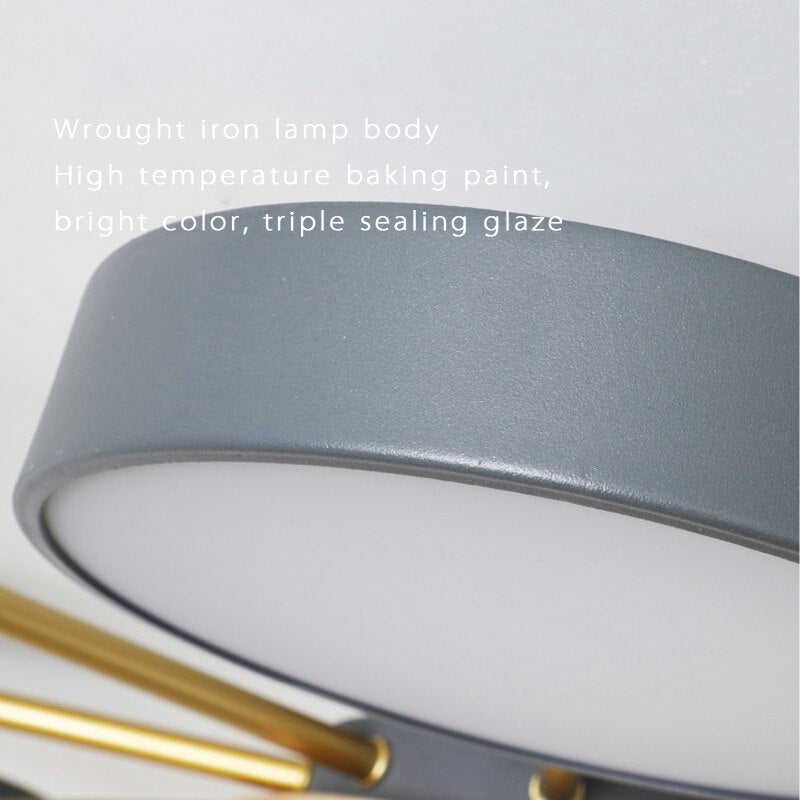 Contemporary Sleek LED Chandelier Light