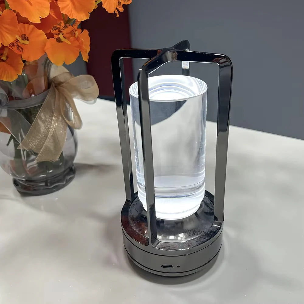 Sleek Metal Desk Lamp LED Lighting Modern Home Decor
