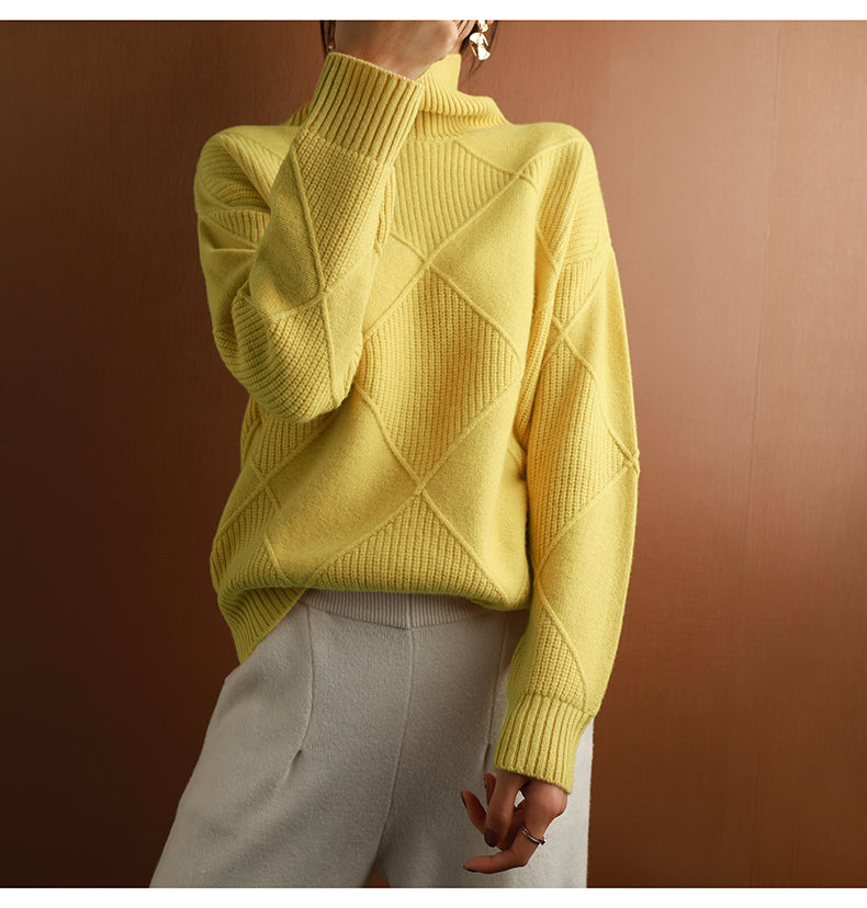 Soft Cashmere Crew Neck Sweater for Women - Lusomart
