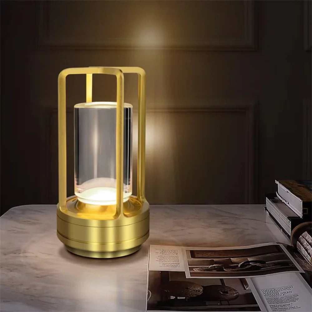 Sleek Metal Desk Lamp LED Lighting Modern Home Decor