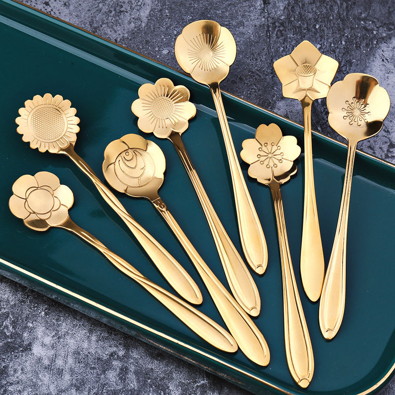 Premium 8pc Stainless Steel Tea Spoon Set - Lusomart