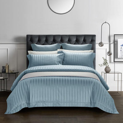 Luxurious Soft Stripe Cotton Bed Sheet Set
