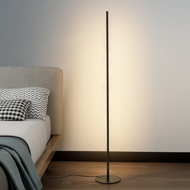 Slim Modern Floor Lamp with LED Lighting