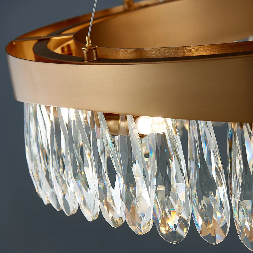 Elegant Glass Drop Chandelier