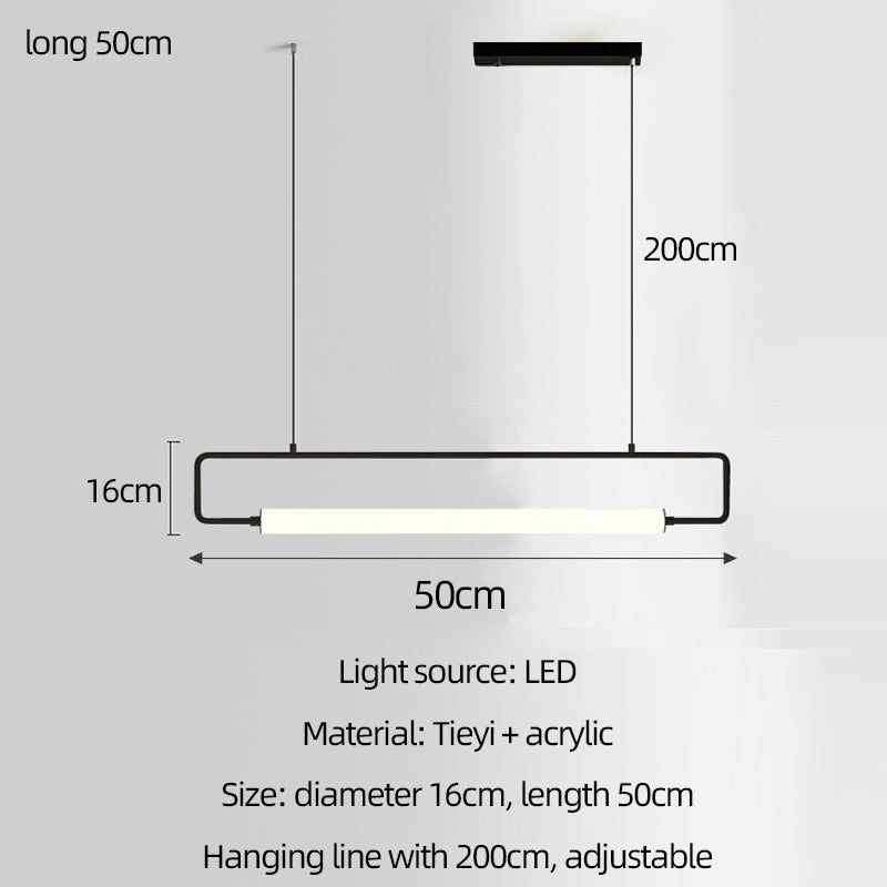 Sleek Modern Black Dining Room Chandelier Light