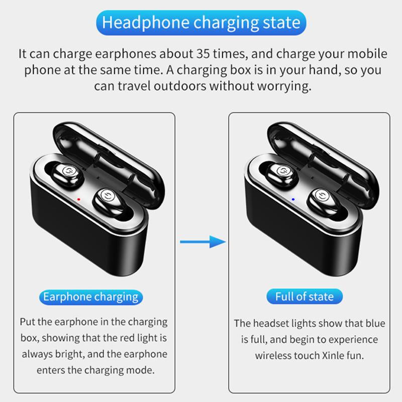 Sweatproof Wireless Sports Earbuds with Secure Fit