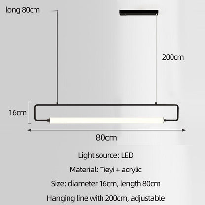 Sleek Modern Black Dining Room Chandelier Light