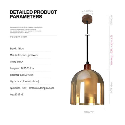 Sleek Chrome Hanging Light