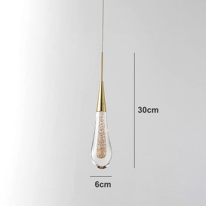 Modern Glass Drop LED Pendant Light