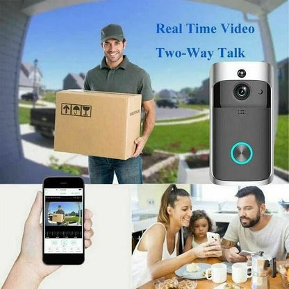 Wireless HD Doorbell Camera with Night Vision and Audio