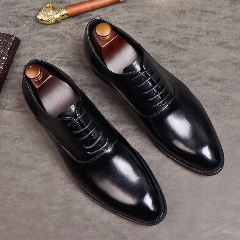 Luxury Men's Genuine Leather Dress Shoes