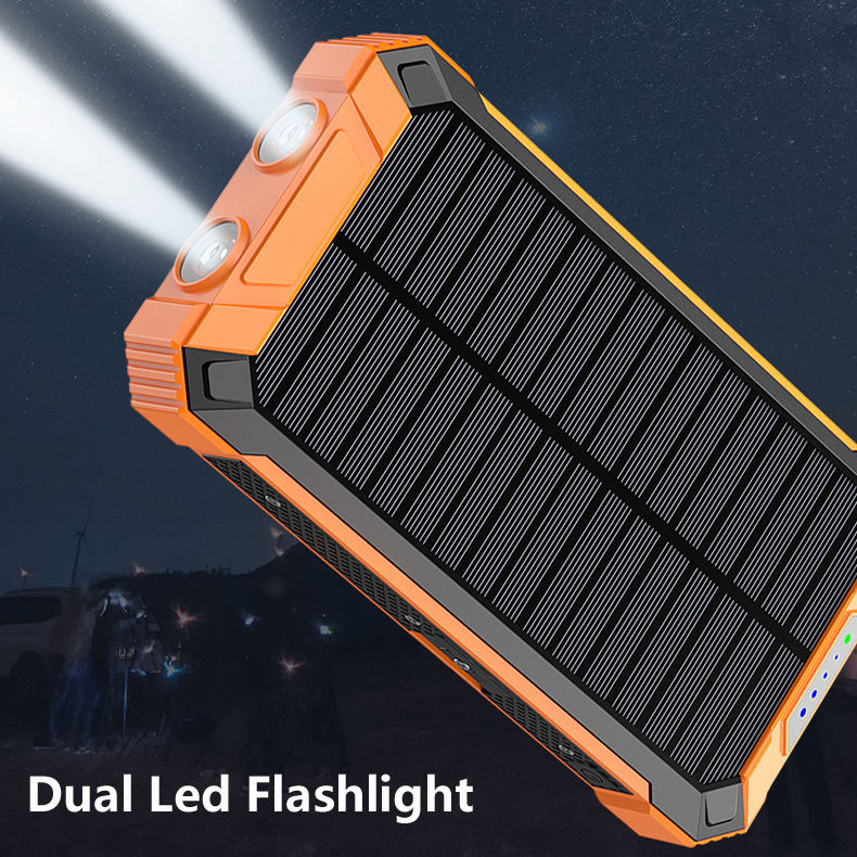 Portable 20000mAh Solar Charger Power Bank