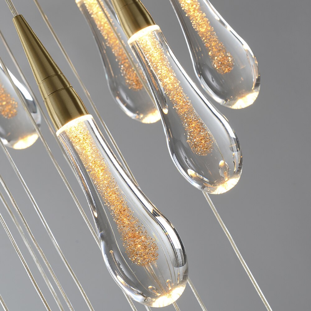 Modern Glass Drop LED Pendant Light