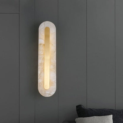 Classic White Marble Wall Lamp