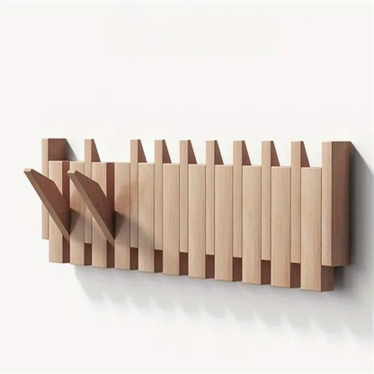 Rustic Wood Coat Hook - Premium Storage Rack