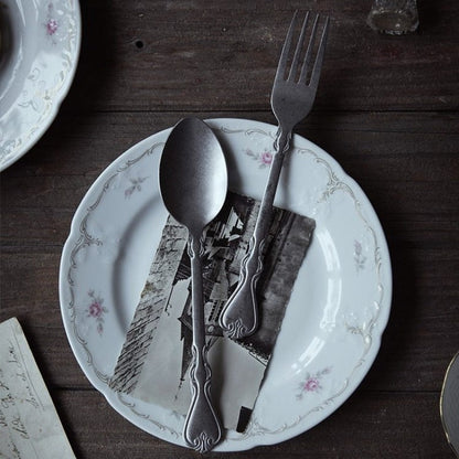 Rustic Charm 4-Piece Flatware Set for Classic Dining