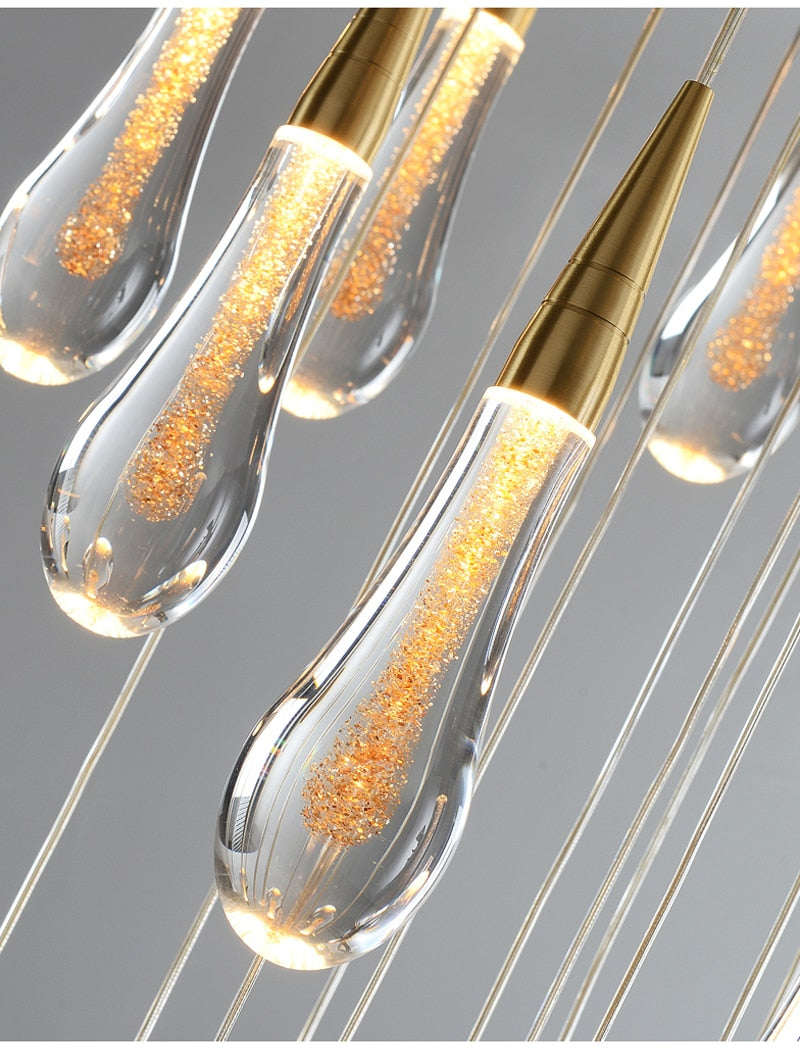 Unique Glass Drop Pendant Lighting
