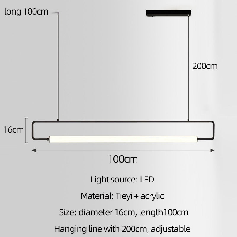 Sleek Modern Black Dining Room Chandelier Light