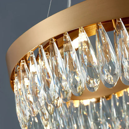 Elegant Glass Drop Chandelier