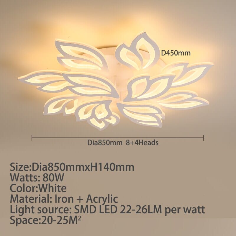 Floral Glass Pendant Light