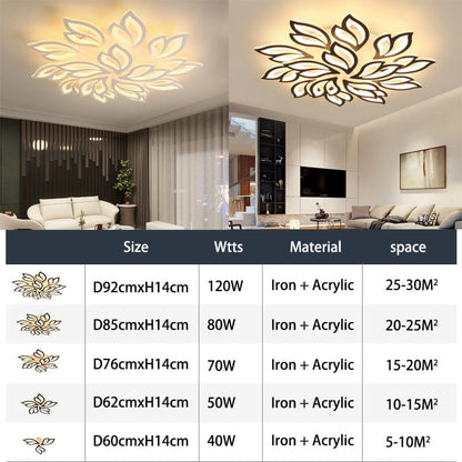Floral Glass Pendant Light