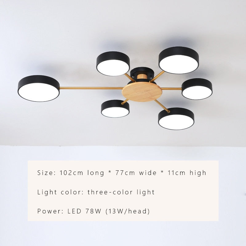 Contemporary Sleek LED Chandelier Light