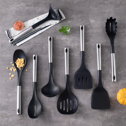 Durable Kitchen Tool Set with Heat Resistant Handles