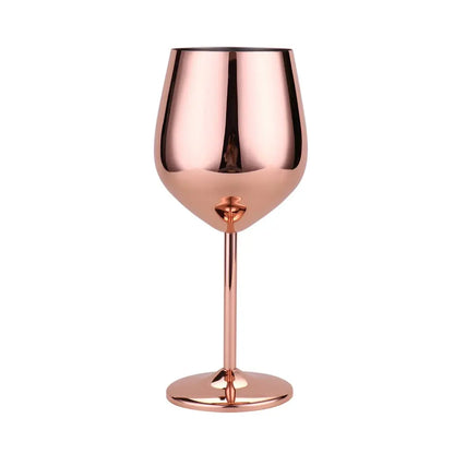 Silver Coated Mirrored Wine Glass