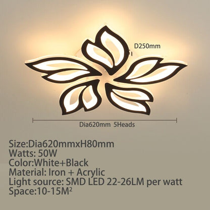 Floral Glass Pendant Light