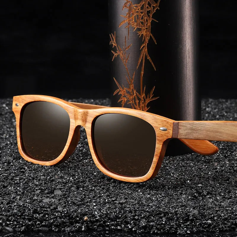 Eco Friendly Bamboo Polarized Sunglasses UV Protection