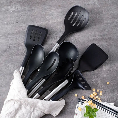 Durable Kitchen Tool Set with Heat Resistant Handles