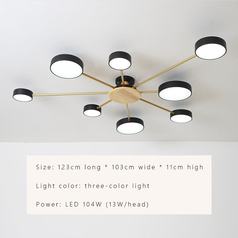 Contemporary Sleek LED Chandelier Light