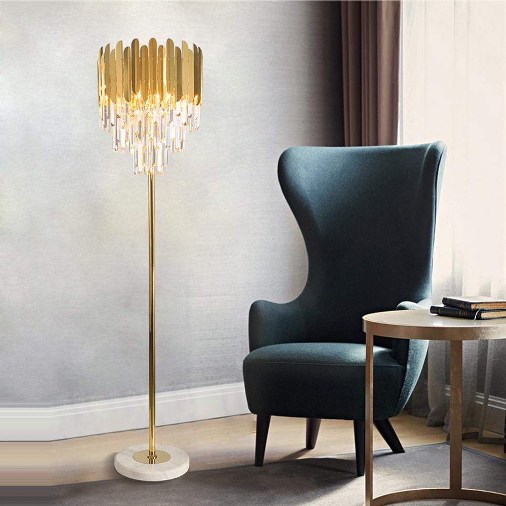 Luxury Glass Floor and Desk Lamp