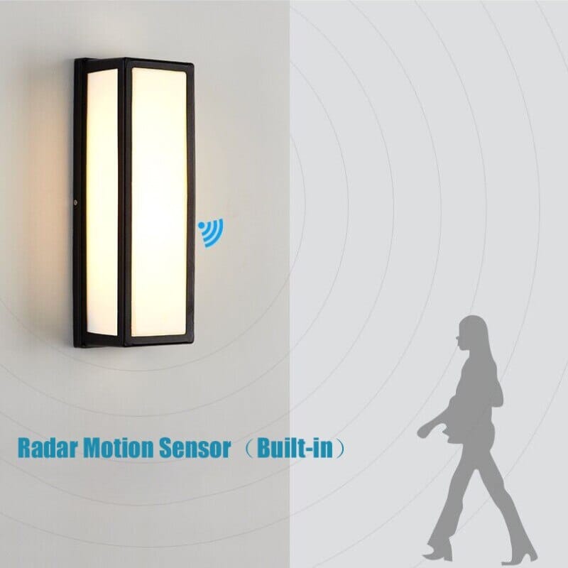 Bright Security LED Outdoor Wall Lantern With Sensor