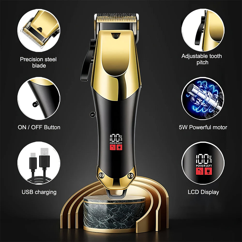 Wireless Rechargeable Hair Trimmer Grooming Kit