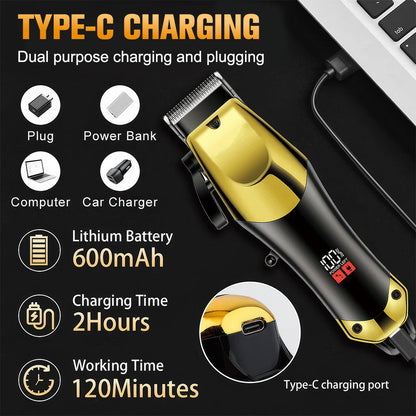 Wireless Rechargeable Hair Trimmer Grooming Kit
