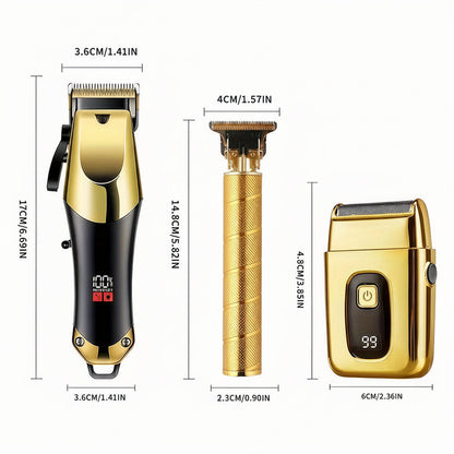 Wireless Rechargeable Hair Trimmer Grooming Kit