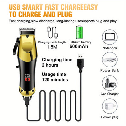 Wireless Rechargeable Hair Trimmer Grooming Kit