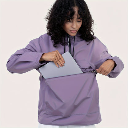 Relaxed Fit Hoodie Zip Up Pocket Jacket