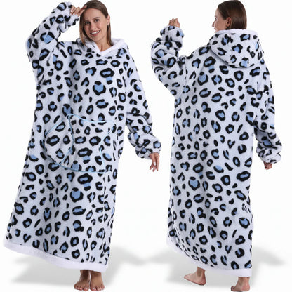 Cozy Fleece Halloween Hooded Blanket Sweatshirt