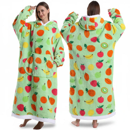 Cozy Fleece Halloween Hooded Blanket Sweatshirt