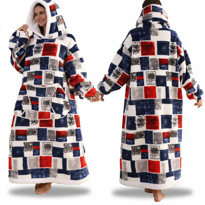 Cozy Fleece Halloween Hooded Blanket Sweatshirt