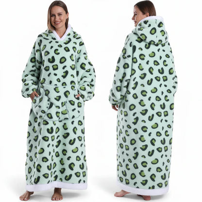 Cozy Fleece Halloween Hooded Blanket Sweatshirt