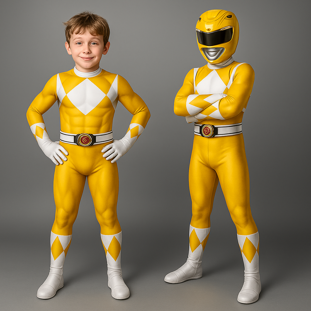 Fun Superhero Costume Jumpsuit for Kids Party Wear