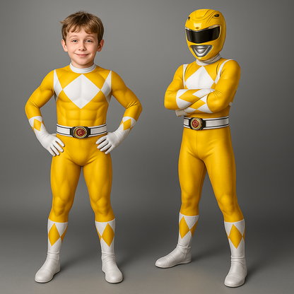 Fun Superhero Costume Jumpsuit for Kids Party Wear