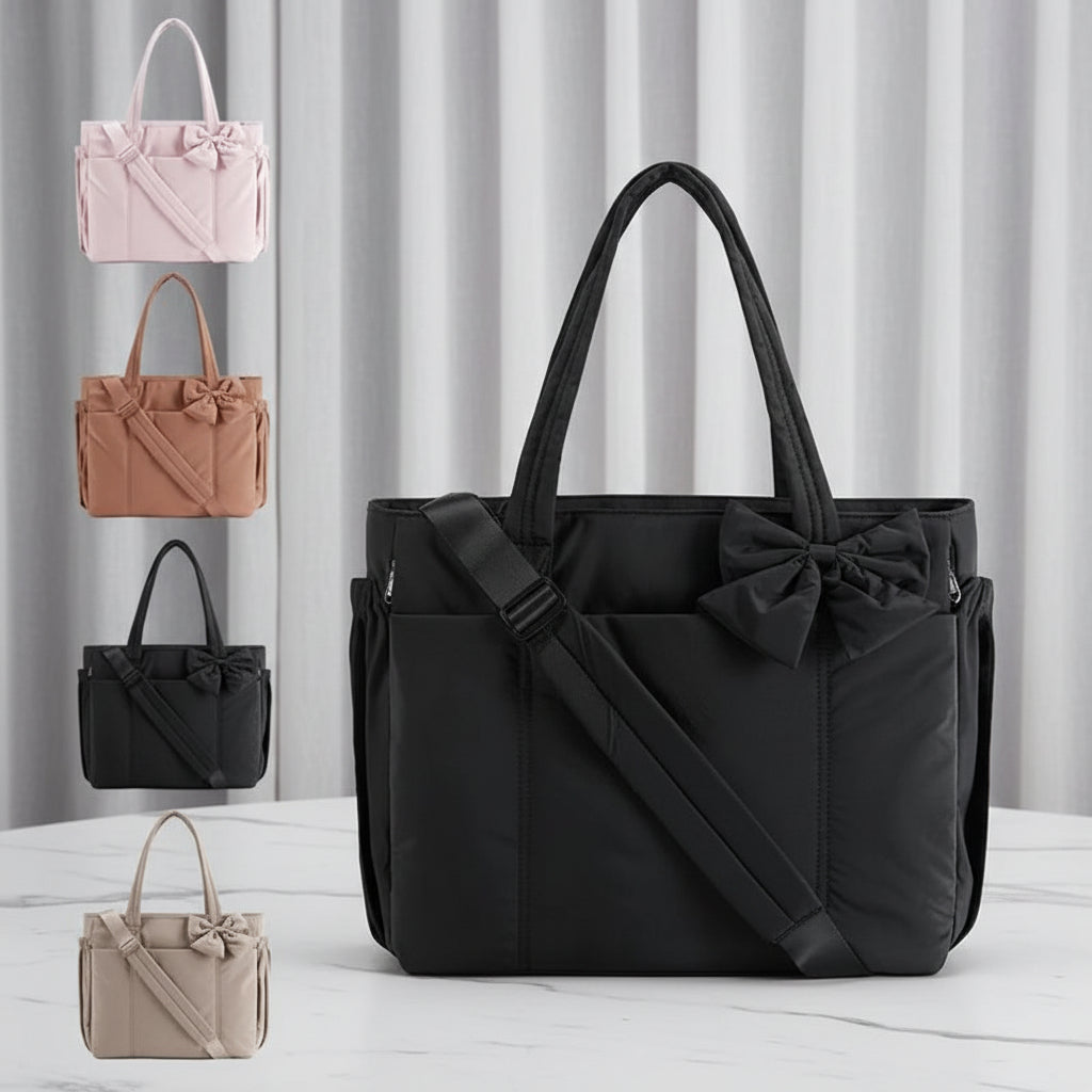Large Womens Nylon Tote Shoulder Bag for Work - Lusomart