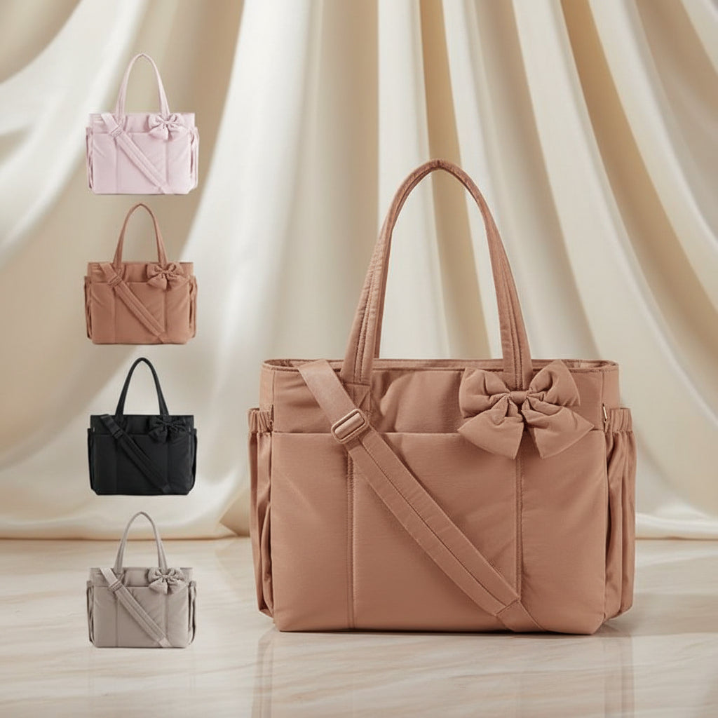 Large Womens Nylon Tote Shoulder Bag for Work