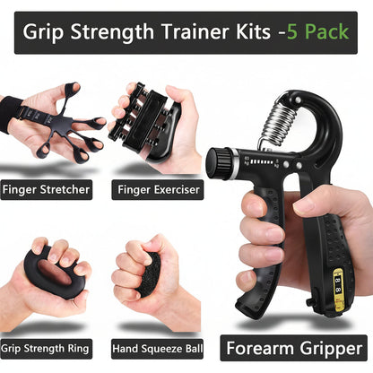 Compact Grip Strengthener Forearm Exerciser Metal Fitness Tool